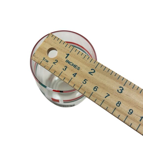 The Old Spaghetti Factory Drinking Glass 6.5" Clear with Logo Colors & Trolley - Picture 5 of 7